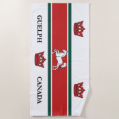 ゲルフ国旗（オンタリオ州，カナダ） ビーチタオル (正面)