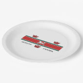 ゲルフ国旗（オンタリオ州，カナダ） ペーパープレート (アングル)