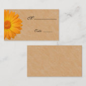 ゲルベラデイジーオレンジウッド座席表用大事な行事 プレイスカード (正面/裏面)