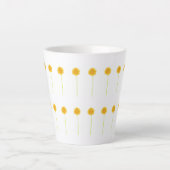 ゲルベラデイジースモールラテマグ カフェラテマグ (正面)