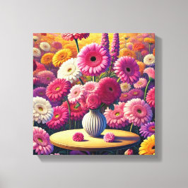 ゲルベラデイジーチャーム キャンバスプリント