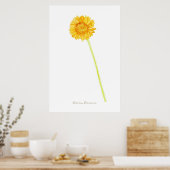 ゲルベラデイジープリント、バリューポスター紙(マット) ポスター (キッチン)