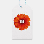 ゲルベラデイジーモノグラムイニシャル ギフトタグ (裏面)