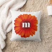 ゲルベラデイジーモノグラムイニシャル クッション (ブランケット)