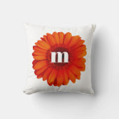 ゲルベラデイジーモノグラムイニシャル クッション (正面)