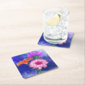 ゲルベラデイジー紙コースター スクエアペーパーコースター (インサイチュ)