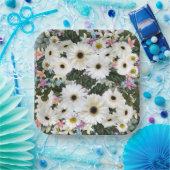 ゲルベラデイジー結婚スワッグ紙プレート ペーパープレート (パーティー)