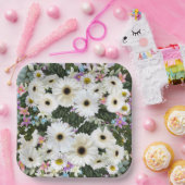 ゲルベラデイジー結婚スワッグ紙プレート ペーパープレート (パーティー)