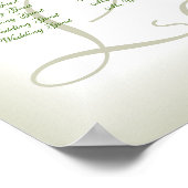 ゲルベラデイジー結婚トリオの客席表 ポスター (角)