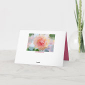 ゲルベラデイジー&カスタム文字誕生日カード カード (裏面)