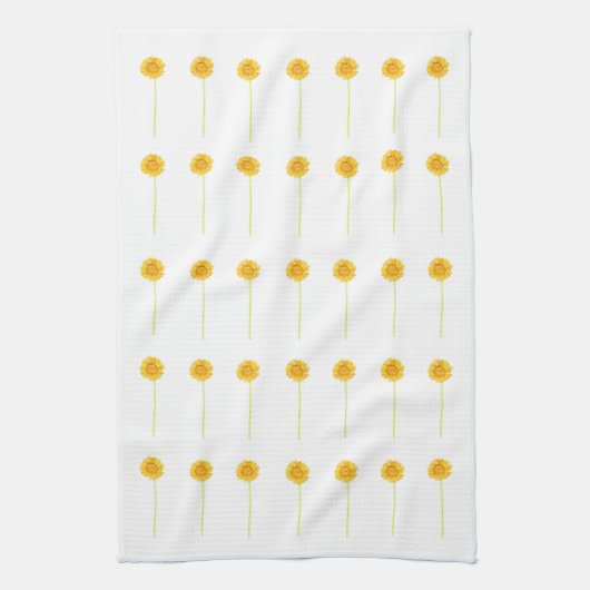 ゲルベラデイジー キッチンタオル (縦)