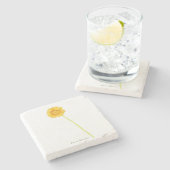 ゲルベラデイジー ストーンコースター (横)