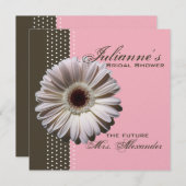 ゲルベラデイジー/ブライダルシャワー 招待状 (正面/裏面)