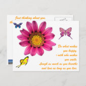 ゲルベラデイジー ポストカード (正面/裏面)