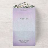 ゲルベラ ダイジー スワッグ ウェディング オールインワン招待状 (外側)