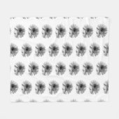 ゲルベラ フリースブランケット (正面(横))