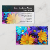 ゲルベ鮮やかラデイジーブーケ 名刺 (正面/裏面)