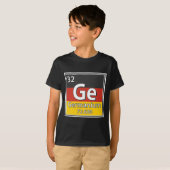 ゲルマニウム – ドイツ国旗ドイツ科学 Tシャツ (正面フル)