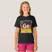 ゲルマニウム – ドイツ国旗ドイツ科学 Tシャツ (正面フル)