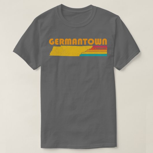 ゲルマンタウンテネシーヴィンテージ動揺して土産 Tシャツ (デザイン正面)