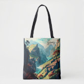 ゲレスポルトガルヴィンテージアートトラベルイラストレーション トートバッグ (正面)