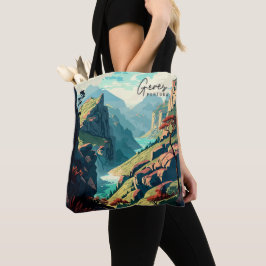 ゲレスポルトガルヴィンテージアートトラベルイラストレーション トートバッグ