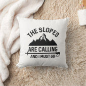 ゲレンデが呼ばれて行かねばならない クッション (ブランケット)