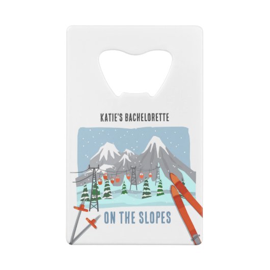 ゲレンデでのスノースキーバチェロレッテの景品 クレジットカード栓抜き (裏面)