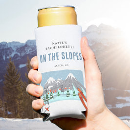 ゲレンデでのスノースキーバチェロレッテウィークエンド スリム缶クーラー