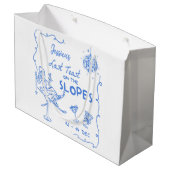 ゲレンデでの最後の乾杯！独身最後の週末 ラージペーパーバッグ (裏面アングル)