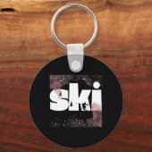 ゲレンデでスキー2 キーホルダー (正面)
