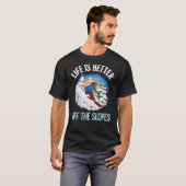 ゲレンデを自由に走り去る Tシャツ (正面フル)
