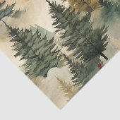 ゲレンデカラフルの水彩クリスマスツリー 薄葉紙 (詳細)