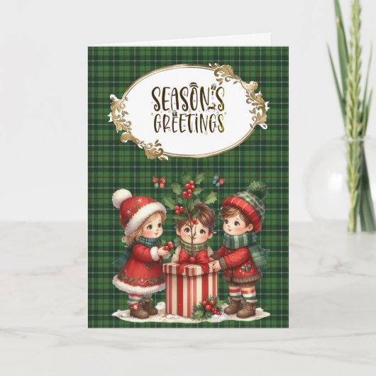 ゲロウェイ狩りオリジナルスコットランドタータンチェック シーズンカード (正面)