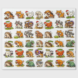 ゲロゲッソパーティ: 動物大混乱 ラッピングペーパー