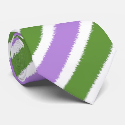 ゲンダークイア国旗の対角ストライプネックタイ ネクタイ (ロール)