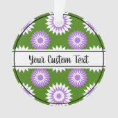 ゲンダークイエプライド緑花模様オーナメント オーナメント (正面)