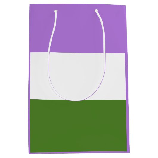 ゲンダーケアプライドフラグ中抱き枕 ミディアムペーパーバッグ (正面)