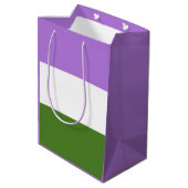 ゲンダーケアプライドフラグ中抱き枕 ミディアムペーパーバッグ (裏面アングル)