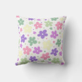 ゲンダーフェプライドフラワーズドゥードルパステルピンク クッション (裏面)