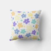 ゲンダーフォンプライドフラワーズドードルパステルブルー クッション (裏面)