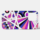 ゲンダーフルードプライドゼンドードルモダン抽象芸術 Case-Mate iPhoneケース (裏面 (横))