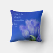 ゲンチアンフラワーライフ姿勢感動的引用文 クッション (裏面)