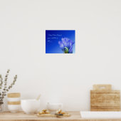 ゲンチアンフラワーライフ姿勢感動的引用文 ポスター (キッチン)