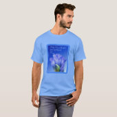 ゲンチアンフラワーライフ姿勢感動的引用文 Tシャツ (正面フル)