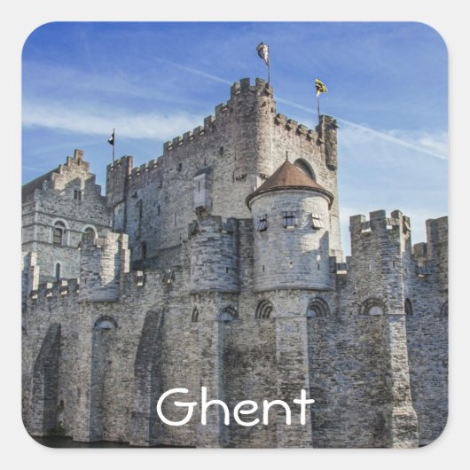 ゲントの伯爵の城。 スクエアシール (正面)