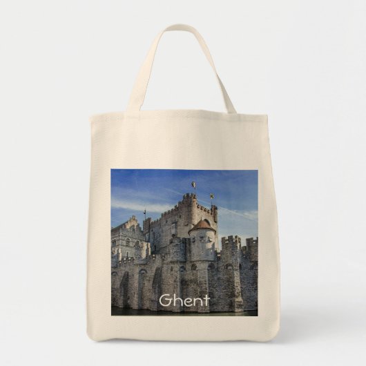 ゲントの伯爵の城 トートバッグ (正面)