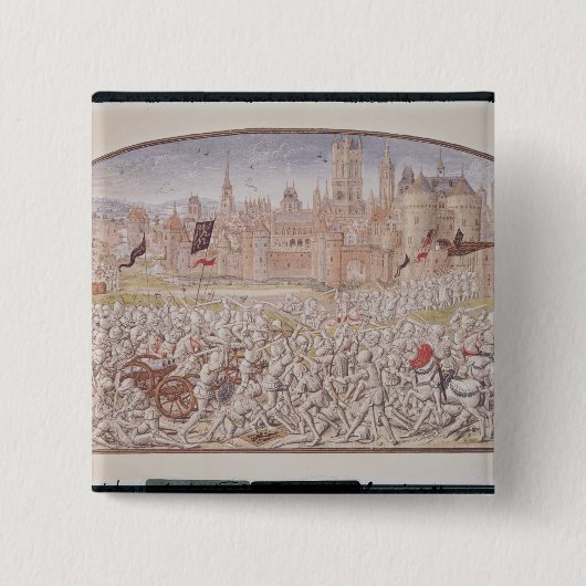 ゲントの住民の勝利は導きました 缶バッジ (正面)