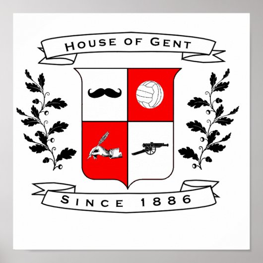 ゲントオフィシャルウォール装飾の家 ポスター (正面)