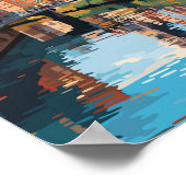 ゲントベルギートラベルアートヴィンテージ ポスター (角)